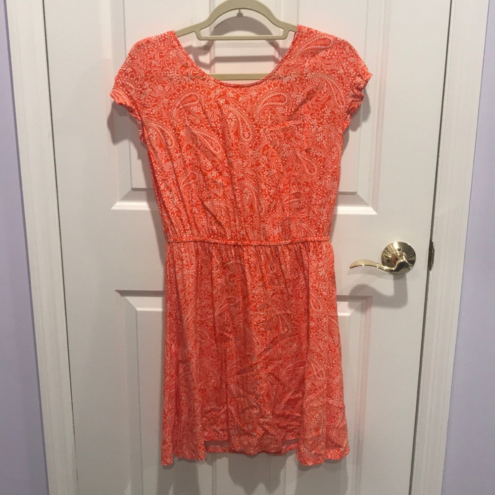 Orange summer + work dress